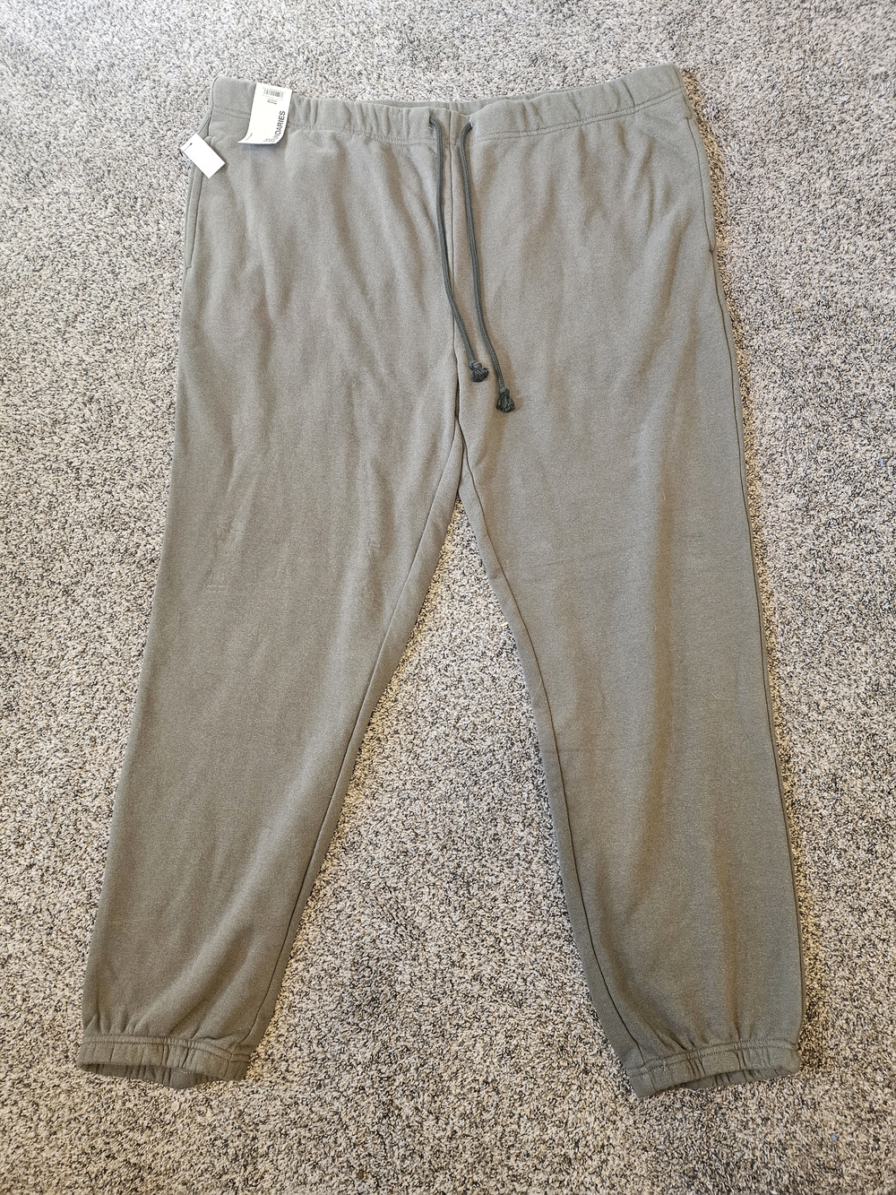 Men’s Olive Green Jogger Pants Drawstring Elastic Waist NWT Size XL